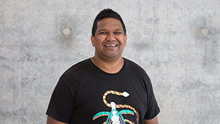 Man smiling at camera